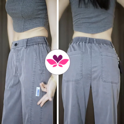 [COMPRÁ 2 Y LLEVATE 3] Pantalones Aurora de Seda y Poliéster Fría