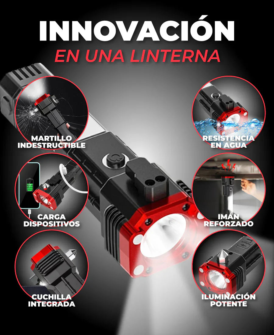 Nueva Linterna Indestructible Martillo / [COMPRÁ 1 Y LLEVÁ 2]