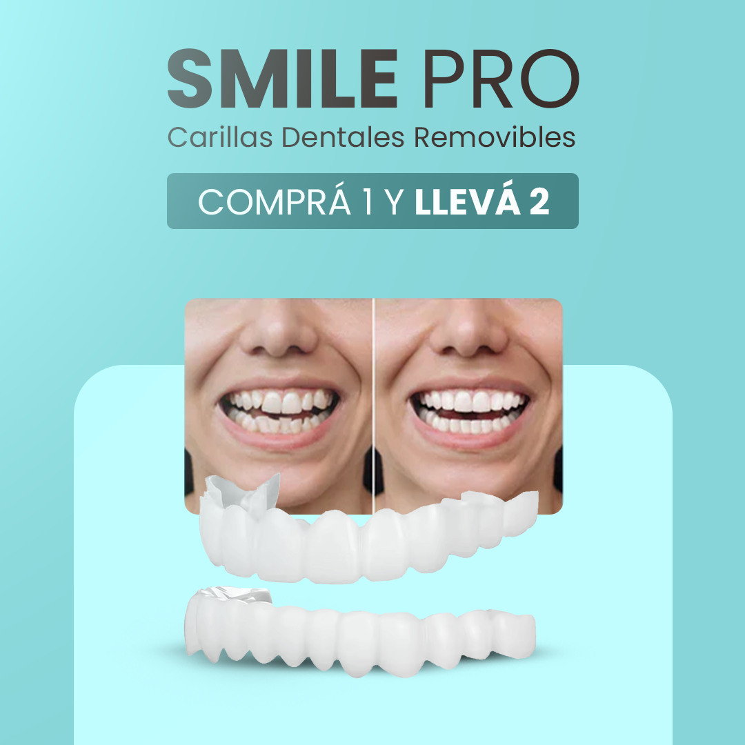 [COMPRÁ 1 Y LLEVÁ 2] Smile Pro® - Carillas Dentales Removibles | Inferior y Superior