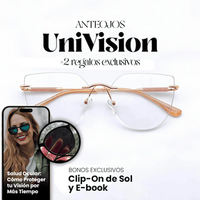 [OFERTA LIMITADA] Anteojos UniVision Multifocales + Clip-On de Sol y Ebook Gratis