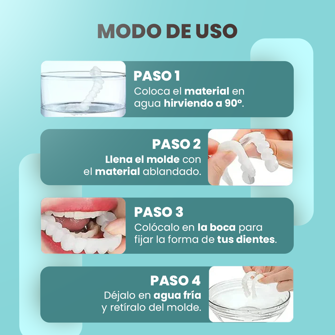 [COMPRÁ 1 Y LLEVÁ 2] Smile Pro® - Carillas Dentales Removibles | Inferior y Superior