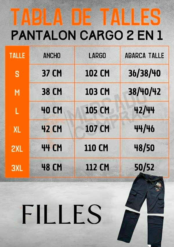[COMPRÁ 1 Y LLEVATE 2] Pantalón Cargo Unisex 2 en 1 — Impermeable y Desmontable