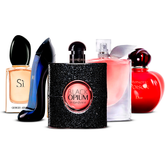 Kombination av 5 damparfymer – Sì, Good Girl, Black Opium, La Vie Est Belle och Hypnotic Poison [100 ml vardera]